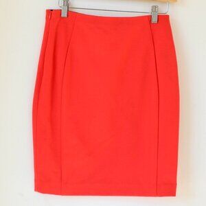Ann Taylor Pencil Skirt, Poppy Orange, Size: 2 Petite